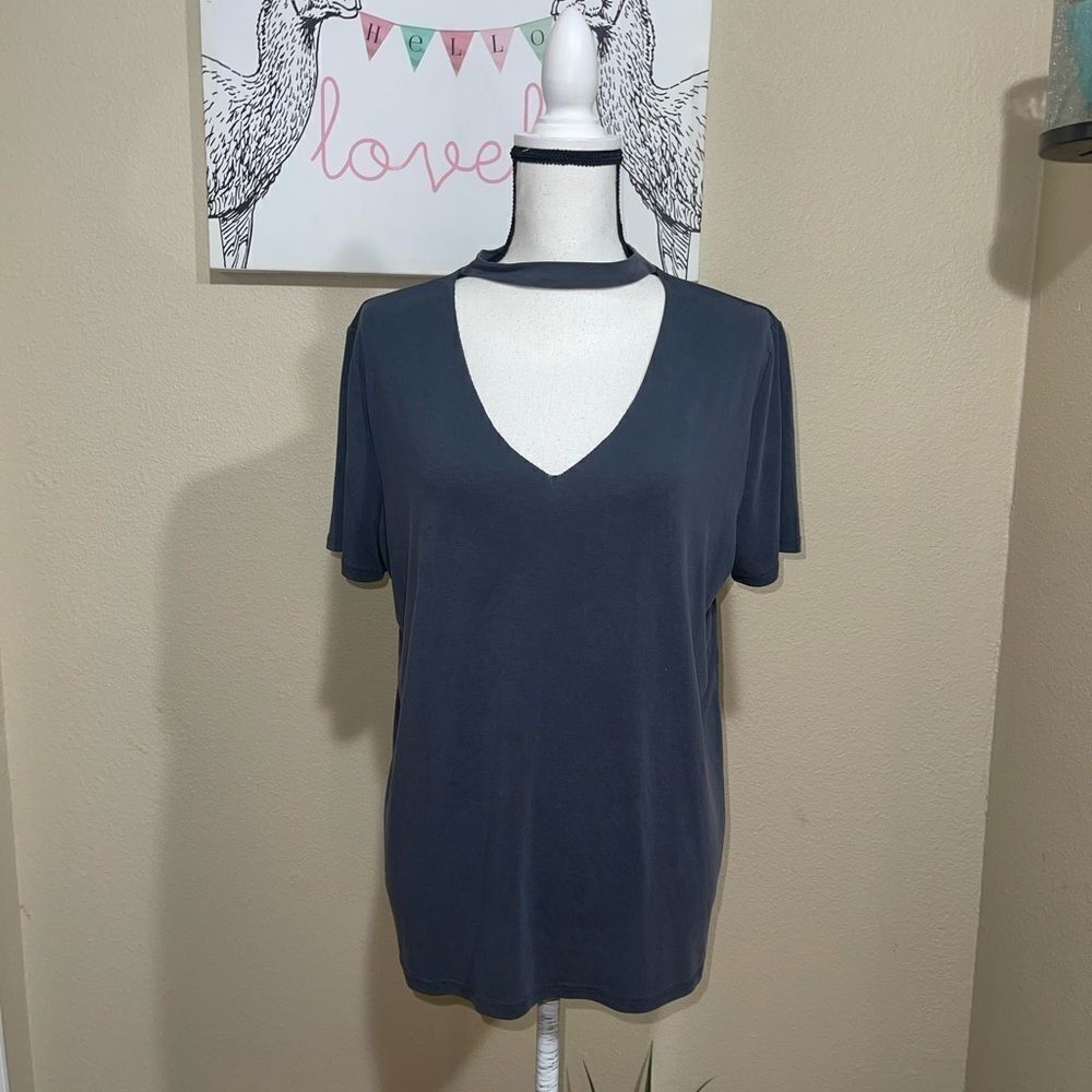 Lavender field Anthropologie choker tee